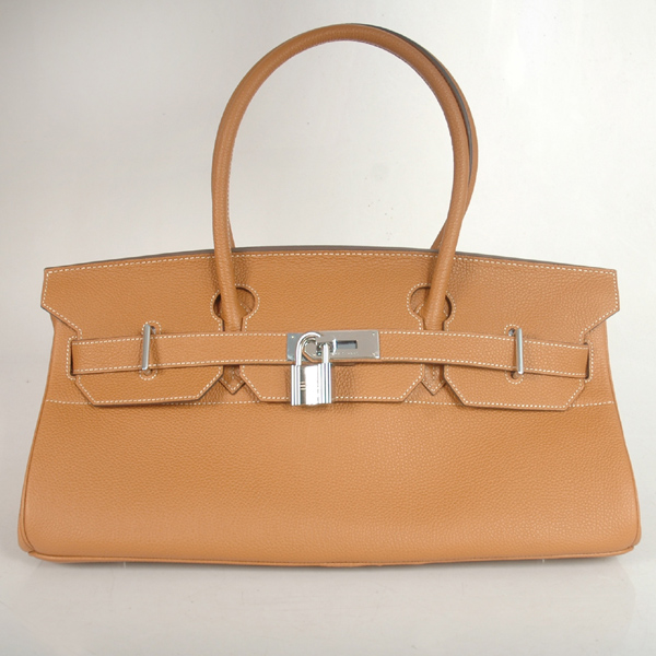 H42BJCS Hermes Birkin in pelle togo togo 42CM in Cammello con Silve